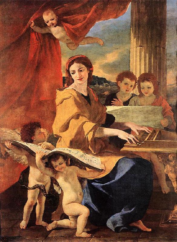 POUSSIN, Nicolas St Cecilia af china oil painting image